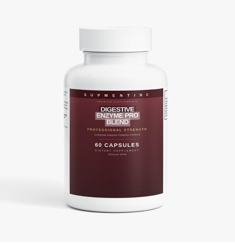 Digestive Enzyme Pro Blend - bottle on kitchen counter
