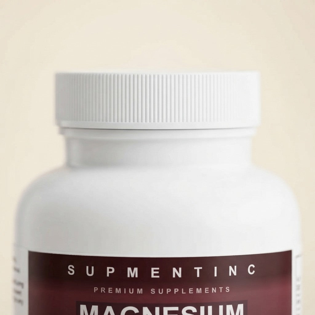 Supmentinc Magnesium Glycinate bottle side angle
