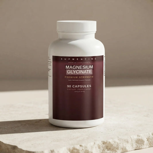 Supmentinc Magnesium Glycinate supplement bottle front label