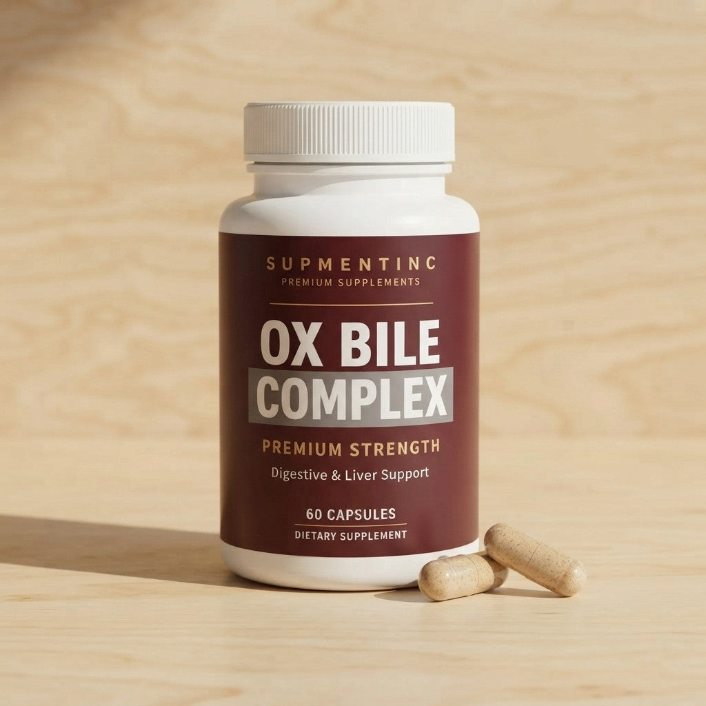 Supmentinc Ox Bile Complex capsule detail close-up